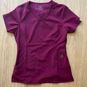 Maroon Cherokee Infinity Scrub Top